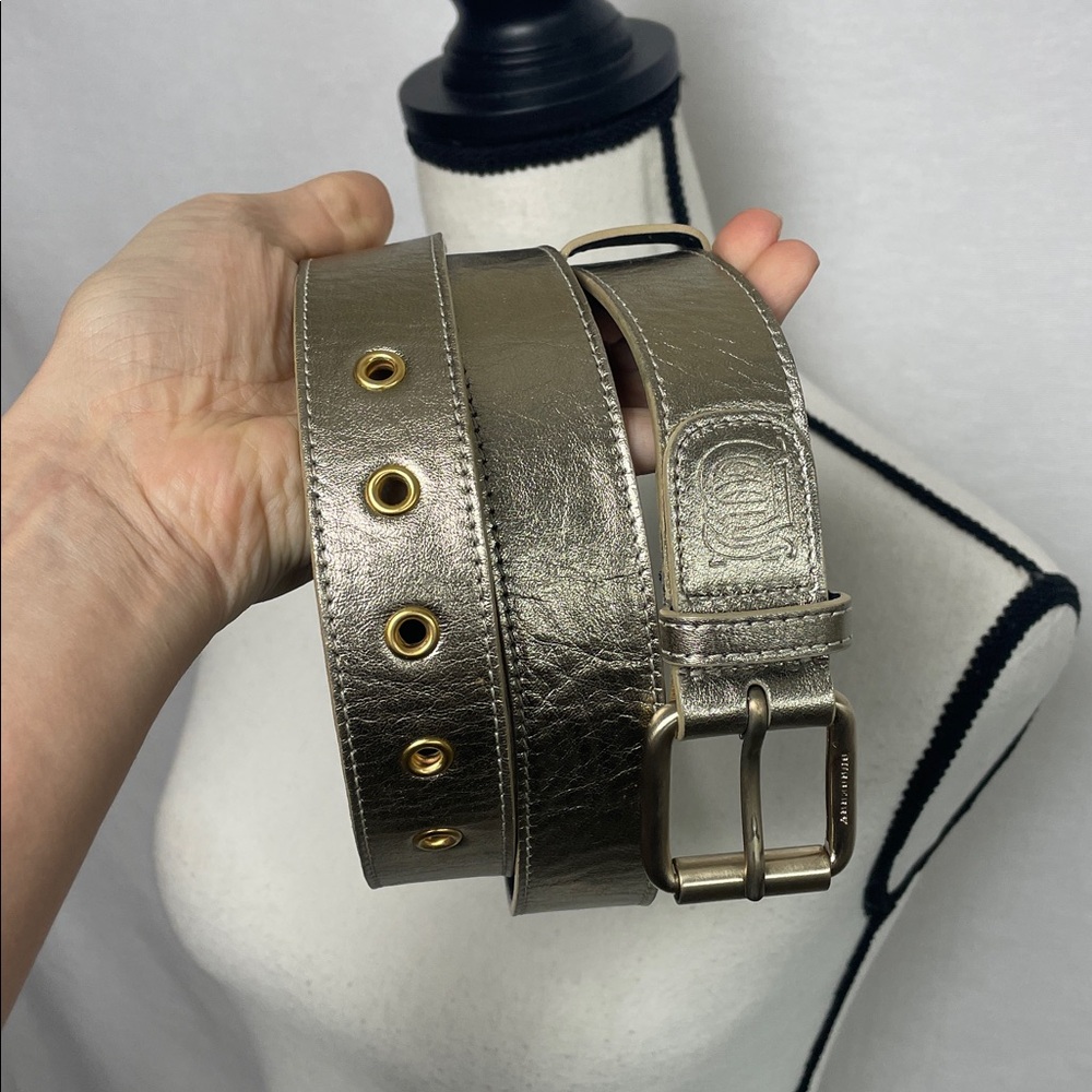 Burberry Metallic Belt London 36 90 made Italy leather - Picture 5 of 14